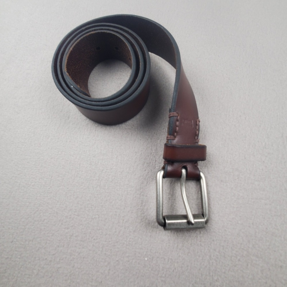 Levi's Men's Leather Belt Brown Size L 38-40 Roller Buckle